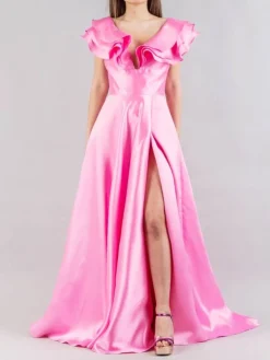 Outlet SHERRI HILL ABITO DA SERA IN TESSUTO BRILLANTE