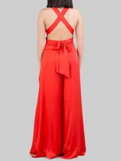 Best HANITA ABITO TUTA CON RUCHES ANTERIORI E SPACCHI SULLE GAMBE Rosso