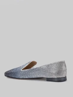 Hot PROSPERINE BALLERINE IN PELLE RICOPERTE DI STRASS DEGRADÈ Argento