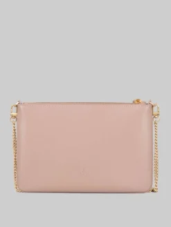 Sale PINKO BORSA FLAT A TRACOLLA IN PELLE BISCOTTO Beige