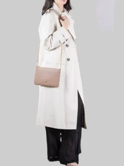Sale PINKO BORSA FLAT A TRACOLLA IN PELLE BISCOTTO Beige