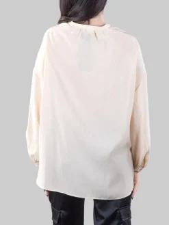 Hot RAME CAMICIA COREANA OVERSIZE IN TESSUTO FLUIDO Sabbia