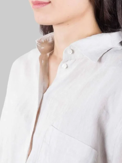 Outlet XACUS CAMICIA IN PURO LINO OVERSIZE Beige