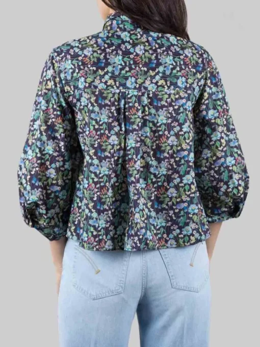 Outlet XACUS CAMICIA MARGOT A FANTASIA FIORI DI CAMPO CON MANICHE 3/4 Fioriblu
