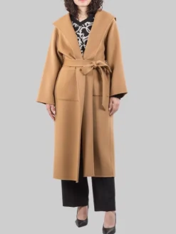 Best PINKO CAPPOTTO A VESTAGLIA EKELON IN PANNO DI LANA CON CINTURA IN VITA Cammello