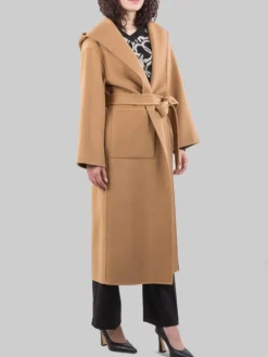 Best PINKO CAPPOTTO A VESTAGLIA EKELON IN PANNO DI LANA CON CINTURA IN VITA Cammello