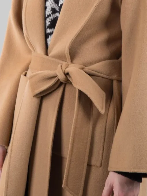 Best PINKO CAPPOTTO A VESTAGLIA EKELON IN PANNO DI LANA CON CINTURA IN VITA Cammello