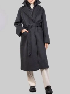 Fashion FAY CAPPOTTO A VESTAGLIA ANTRACITE CON GILET IMBOTTITO Grigio