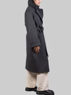 Fashion FAY CAPPOTTO A VESTAGLIA ANTRACITE CON GILET IMBOTTITO Grigio