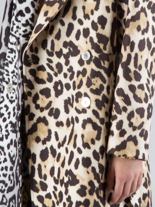 Outlet 5 PROGRESS CAPPOTTO DOPPIOPETTO A FANTASIA CON CINTURA IN VITA Animalier