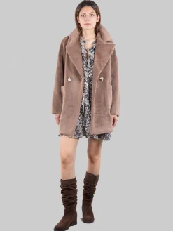 Outlet BETTA CORRADI Cappotto in ecopelliccia