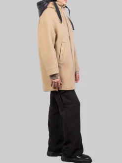 Discount HERNO CAPPOTTO IN LANA CON IMBOTTITURA E CAPPUCCIO Cammello