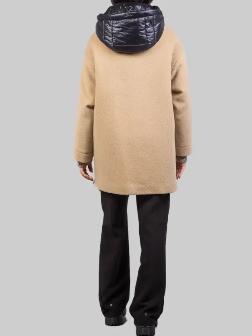 Discount HERNO CAPPOTTO IN LANA CON IMBOTTITURA E CAPPUCCIO Cammello