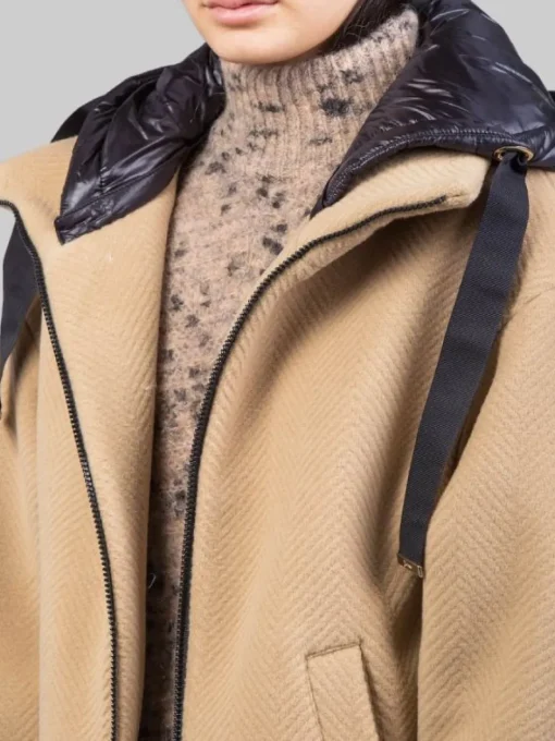 Discount HERNO CAPPOTTO IN LANA CON IMBOTTITURA E CAPPUCCIO Cammello