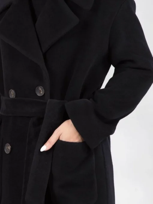 Clearance MOUCHE CAPPOTTO LUNGO CON CINTURA Nero