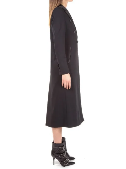 Sale ANIYE BY CAPPOTTO VENNY IN TESSUTO TECNICO ELASTICIZZATO DOPPIO PETTO Nero
