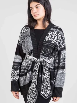 New AKEP Cardigan con cintura