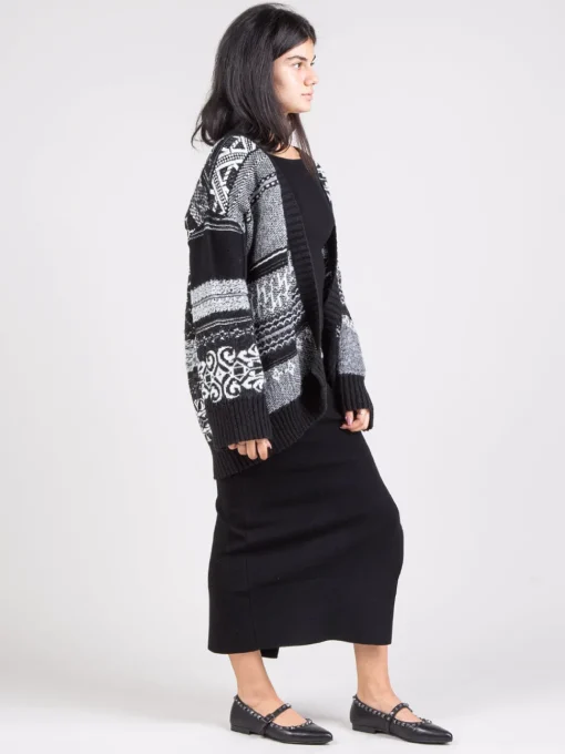 New AKEP Cardigan con cintura