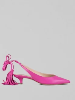 New PROSPERINE DÉCOLLETÉ AFFUSOLATE IN PELLE CON LACCI Fuxia