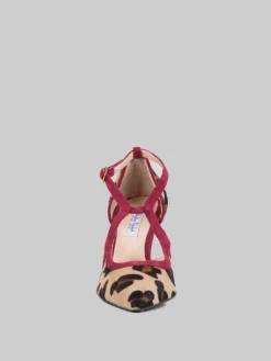 Fashion WALTER VIOLET DÉCOLLETÉ IN CAVALLINO E PELLE SCAMOSCIATA Animalier