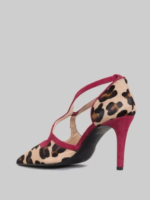 Fashion WALTER VIOLET DÉCOLLETÉ IN CAVALLINO E PELLE SCAMOSCIATA Animalier
