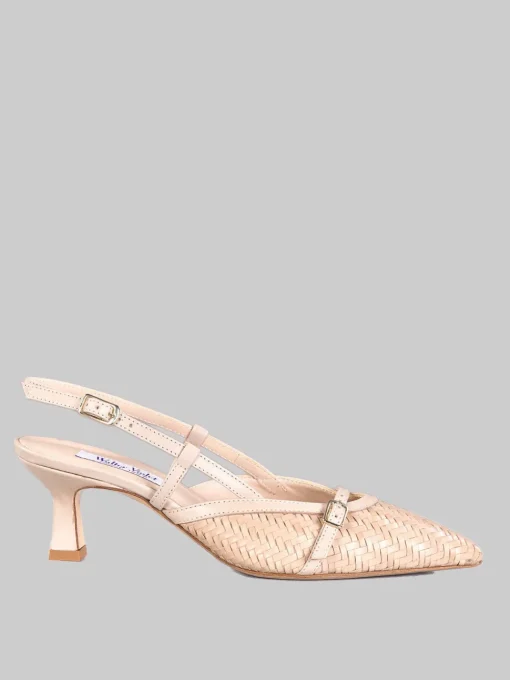 Hot WALTER VIOLET Décolleté in pelle intrecciata