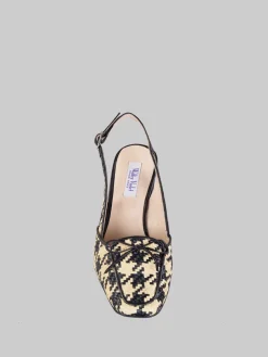 Sale WALTER VIOLET Décolleté in rafia intrecciata