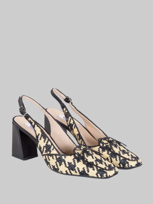Sale WALTER VIOLET Décolleté in rafia intrecciata