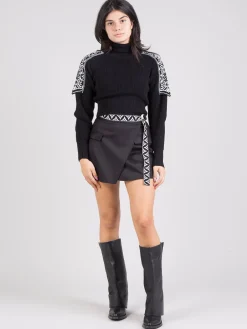 Outlet AKEP Dolcevita crop jacquard