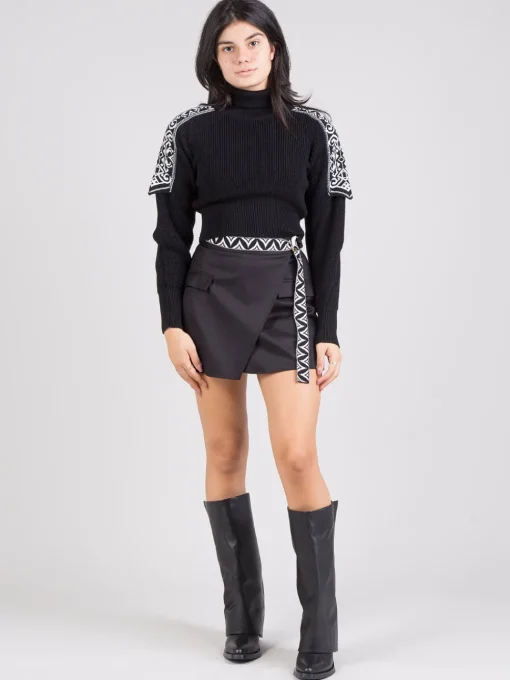 Outlet AKEP Dolcevita crop jacquard
