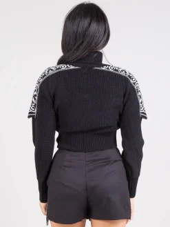 Outlet AKEP Dolcevita crop jacquard