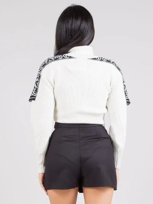 Hot AKEP Dolcevita crop jacquard