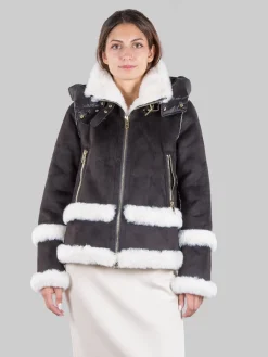 Clearance VIOLANTI Ecomontone con cappuccio