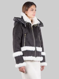 Clearance VIOLANTI Ecomontone con cappuccio