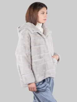Fashion BETTA CORRADI Ecopelliccia con cappuccio