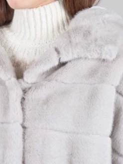Fashion BETTA CORRADI Ecopelliccia con cappuccio
