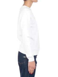 Clearance KARL LAGERFELD FELPA IKONIK KARL SWEATSHIRT IN COTONE GIROCOLLO BIANCA Bianco