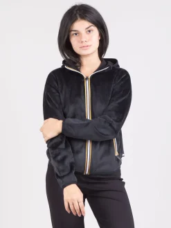 Outlet K-WAY Felpa Lily velour