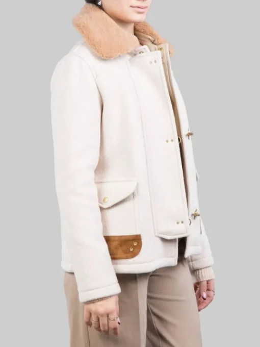 Hot FAY GIACCA 3 GANCI IN LANA EFFETTO VINTAGE CON COLLETTO IN ECO SHEARLING Beige