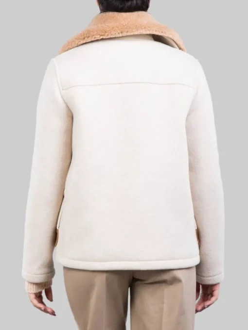 Hot FAY GIACCA 3 GANCI IN LANA EFFETTO VINTAGE CON COLLETTO IN ECO SHEARLING Beige