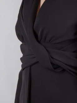 Discount HANITA GIACCA IN TESSUTO ELASTICIZZATO INCROCIATO Nero
