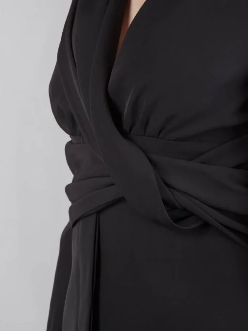 Discount HANITA GIACCA IN TESSUTO ELASTICIZZATO INCROCIATO Nero