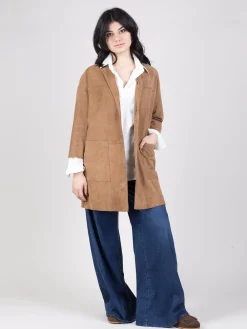 Discount THE JACKIE LEATHERS Giacca Virginia suede