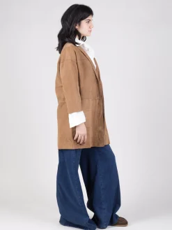 Discount THE JACKIE LEATHERS Giacca Virginia suede