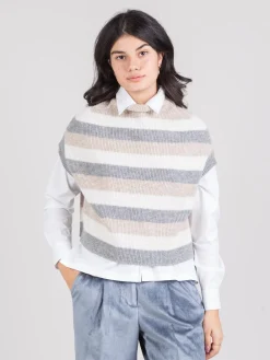 Discount PESERICO Gilet a righe