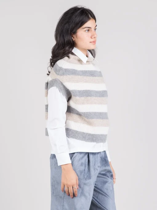 Discount PESERICO Gilet a righe