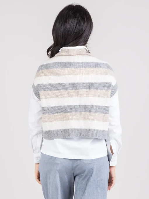 Discount PESERICO Gilet a righe