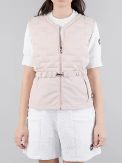 New COLMAR ORIGINALS GILET CORTO TESSUTO STRETCH CON CINTURA
