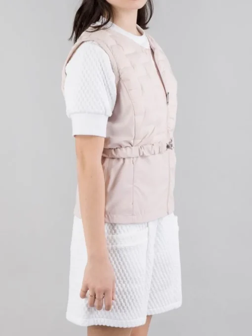 New COLMAR ORIGINALS GILET CORTO TESSUTO STRETCH CON CINTURA