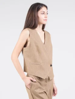 Discount RAME Gilet gessato